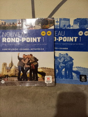 Nouveau Rond-Point 1 βιβλία μεταχειρισμένα, με 2 CD και τετράδιο ασκήσεων
