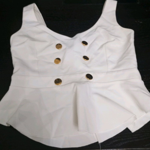 White bustier top like new