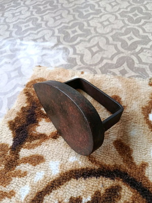 Old cast iron iron used