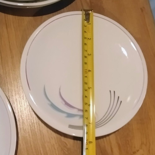 Dinner plates set used, pack of 12, assorted sizes