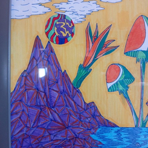 Insider Valley Acrylic Painting New, A4 Size