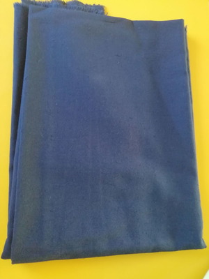 Linen blend fabric blue navy, dimensions 1.50m x 1.50m