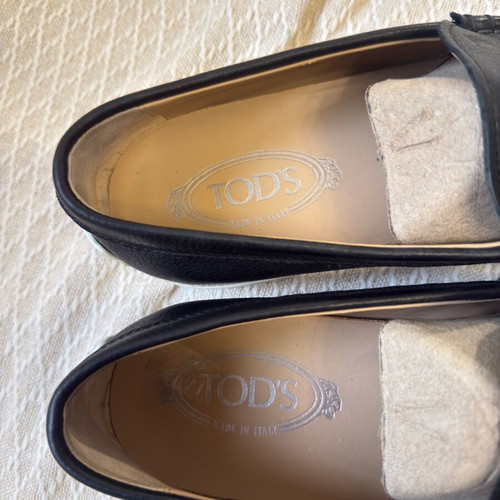 Tod’s moccasins used, blue, size 42
