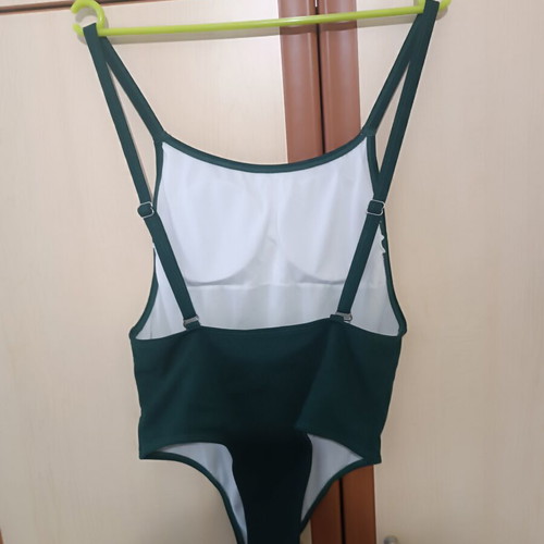 One-piece swimsuit khaki used, size L fitting M