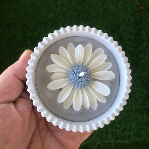 Handmade bomboniere gray-white new