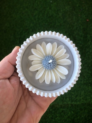 Handmade bomboniere gray-white new