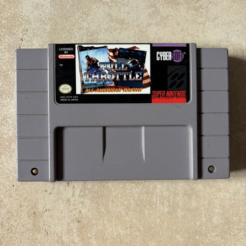 Full Throttle Super Nintendo SNES game, American