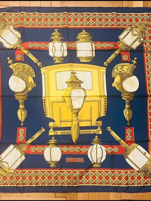 Hermes Feux de Route scarf like new, multicolor silk