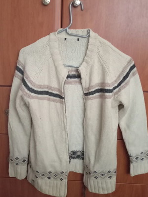 Grant knitted kids cardigan used with black and brown patterns