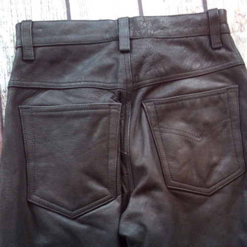 Modeka leather motorcycle pants used, size 34