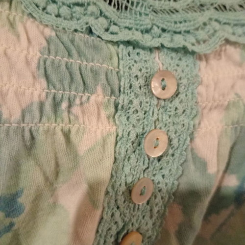 Marks & Spencer floral sleeveless blouse cotton size UK 10 like new