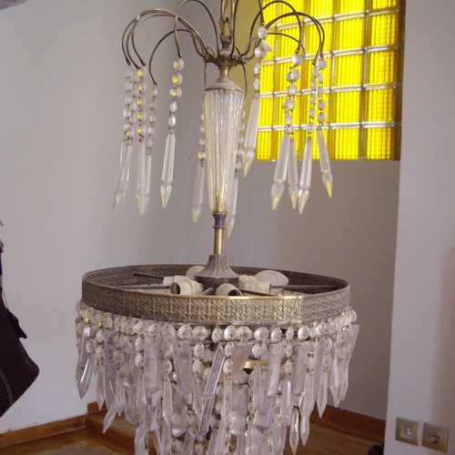 Crystal Chandelier used