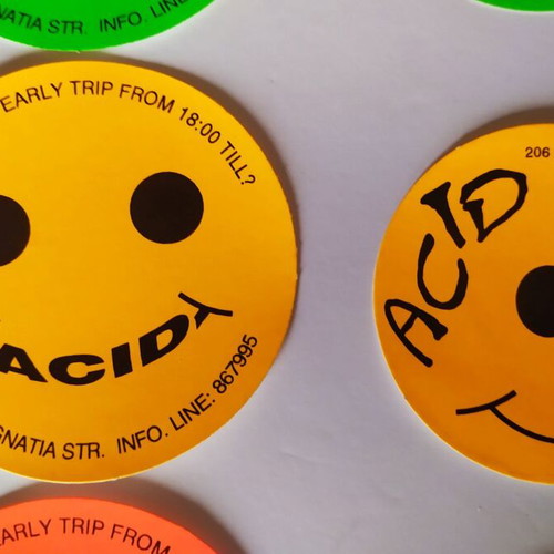 Acid Club stickers like new, various colors