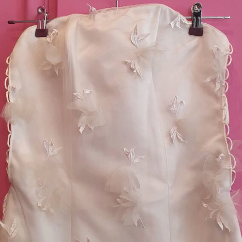 Wedding dress vintage new, size M 38 10, white