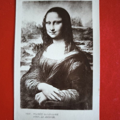 Louvre Museum Card Mona Lisa by Leonardo da Vinci like new