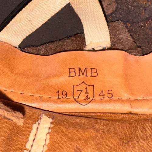 British motorcycle helmet used, World War II