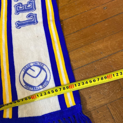 Leeds United 1980 κασκόλ μεταχειρισμένο, παλιό Αγγλίας