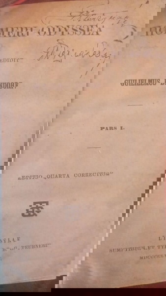 Ομήρου Οδύσσεια  Α&Β έκδοση Λειψίας έτος 1866