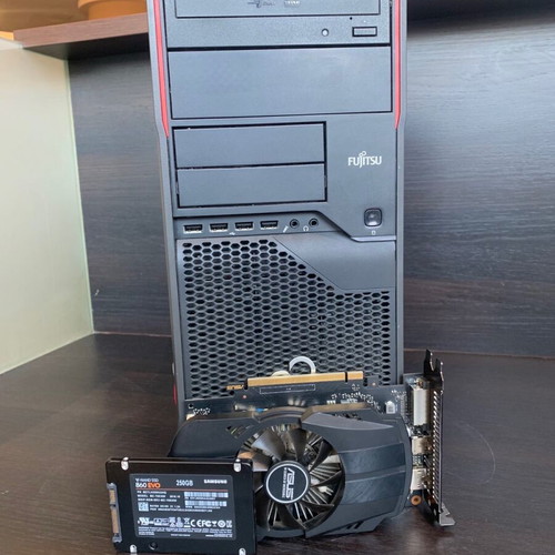 Fujitsu Tower i5 16GB 1050 2G SSD 250 like new