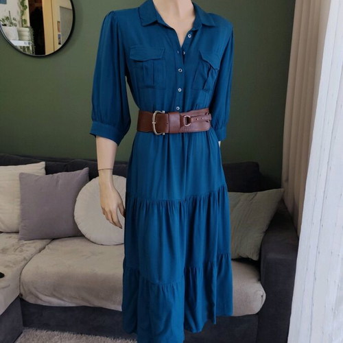 Enzzo petrol dress size medium like new