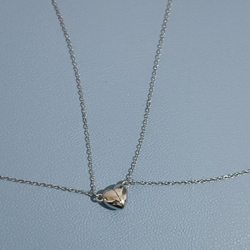 Valentine's heart necklace new, handmade, silver