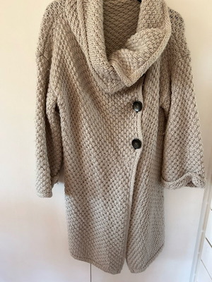Zara knitted cardigan used, gray, size M