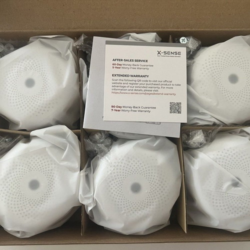 X-Sense XS01 6 pack autonomous smoke detector new