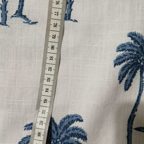 H&M linen dress like new, white and blue, size M