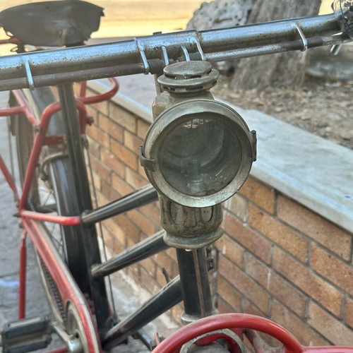 Lamand vintage bicycle used with New Sun oil lamp and cargo racks
