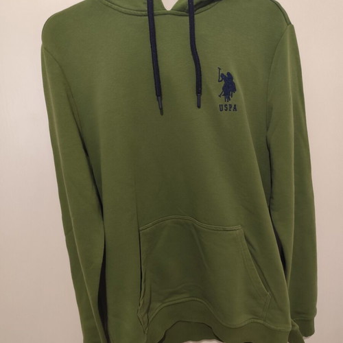 U.S. Polo Assn. men's hoodie, olive green, size Medium
