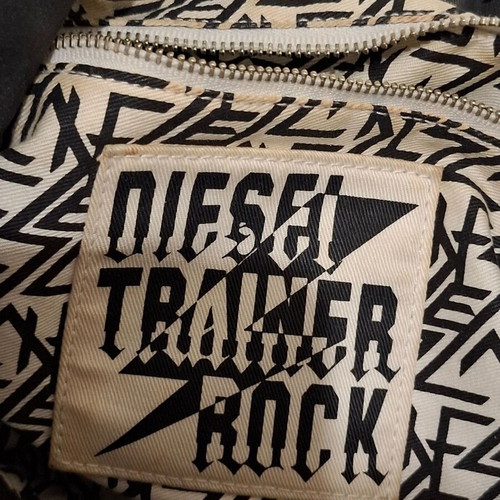 Diesel women's large shopper bag used, black, vintage 1990s