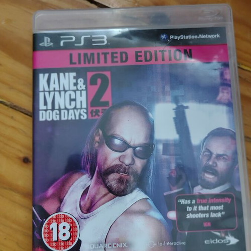 Kane & Lynch 2 Dog Days PS3 game used, complete with manual