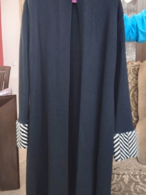Thick cardigan like new, black and white, size Small-Medium-Large