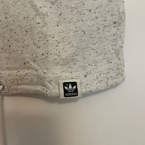 Adidas t-shirt used, grey, small with colorful print