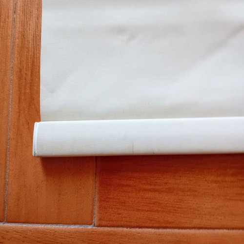 Blackout roller blinds ecru like new, set of 2, 157x250cm