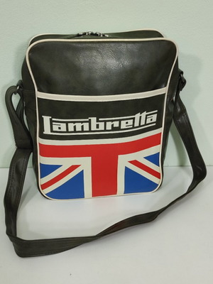 Lambretta crossbody bag new, olive with British flag