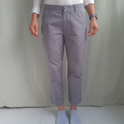 Nicole Farhi women's chino capri pants size S W28 L25, gray