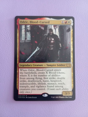 Ordric, Blood-Cursed Magic The Gathering κάρτα σαν καινούργιο