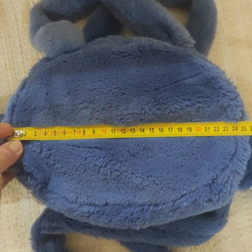 Stitch plush bag like new, large size, blue