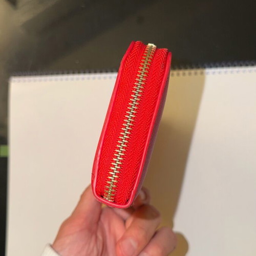 Valentino wallet used, red