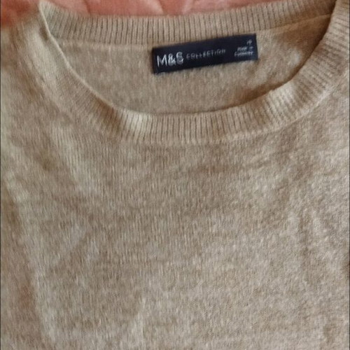 M&S Marks and Spencer pullover size M like new, beige