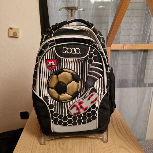 Used POLO school bag with 3 main compartments and insulated material