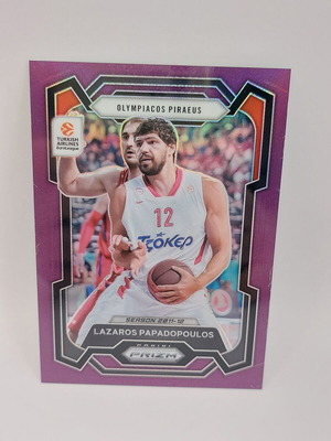 Euroleague Prizm Λάζαρος Παπαδόπουλος purple /99 σαν καινούργιο