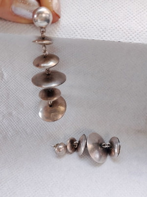 Vintage handmade 925 silver earrings like new