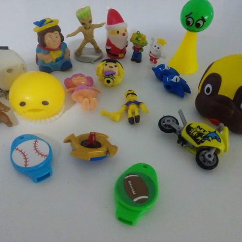 Miniature toys used, assorted figures pack