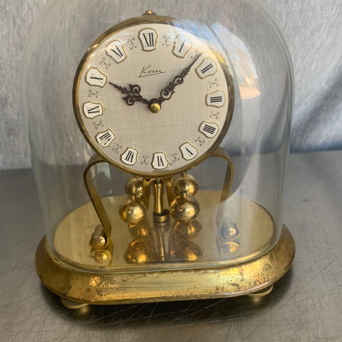 Kern annual table clock used with glass dome