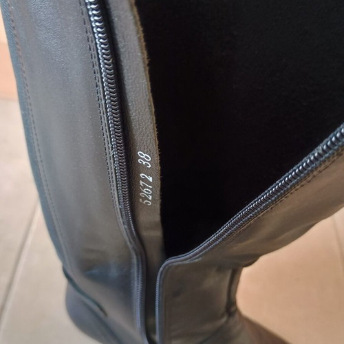 Boxer leather boots used, black, size 38, comfortable fit