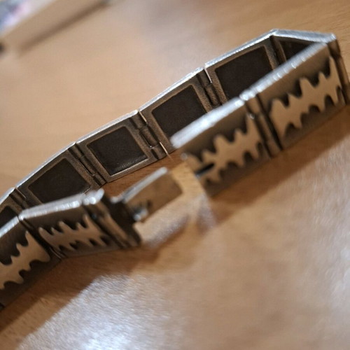 Silver 925 bracelet refurbished with patina
