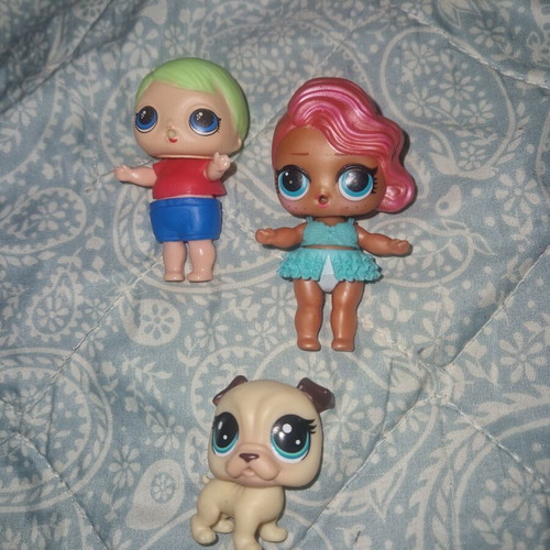 L.O.L. Surprise! collectible figures set with doll and pug pet