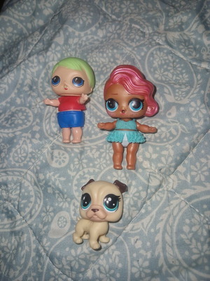 L.O.L. Surprise! collectible figures set with doll and pug pet